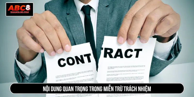 Cập nhật chính sách miễn trừ trách nhiệm chuẩn xác