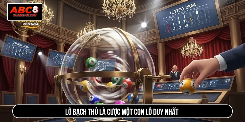 Lô bạch thủ là cược một con lô duy nhất 