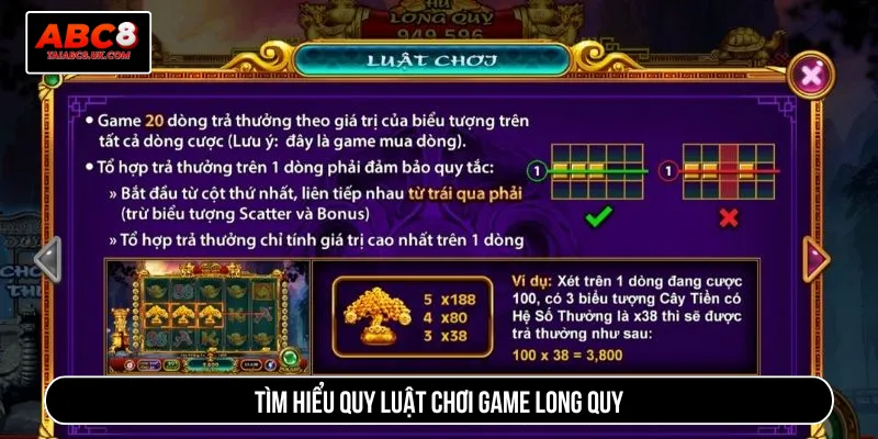 Luật chơi Long Quy Chi Bảo thiết kế một cách đơn giản